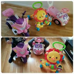 Läragå leksak läragåbil motorcykel barnkläder