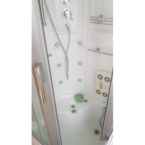 Duschkabin med badkar 80